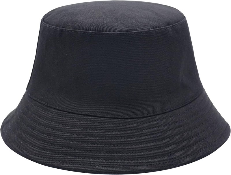 EYBF Flower Reversible Bucket Hat Cotton Summer Travel Beach Sun Hats Emboridery for Women Men - Image 2